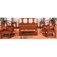 林岳红木明式圈椅沙发