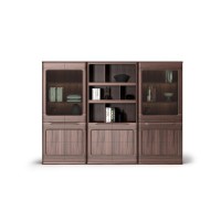 意式风范系列家具：组合书柜（左柜HF-01A中柜HF-01B右柜HF-01C）