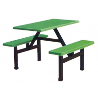 万昌家具：四人位条凳餐桌W-37#