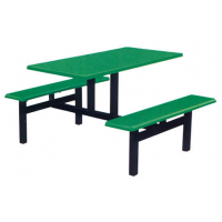 万昌家具：四人位条凳餐桌W-36#