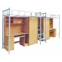 万昌家具：学生公寓床（钢木结构）W-23#