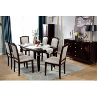 梵臣美尚现代美式轻奢家具：A8019方餐桌