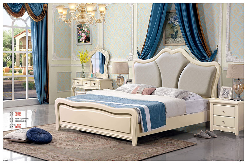 法式风格白色实木床4
