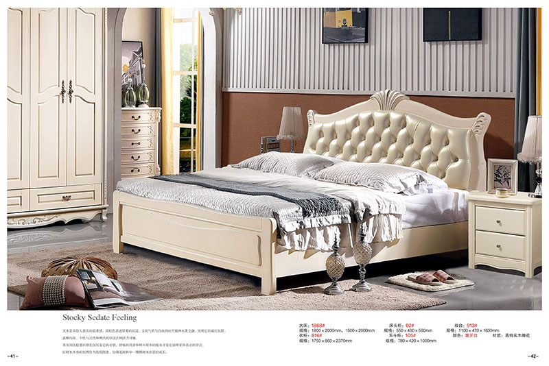 法式风格白色实木床21