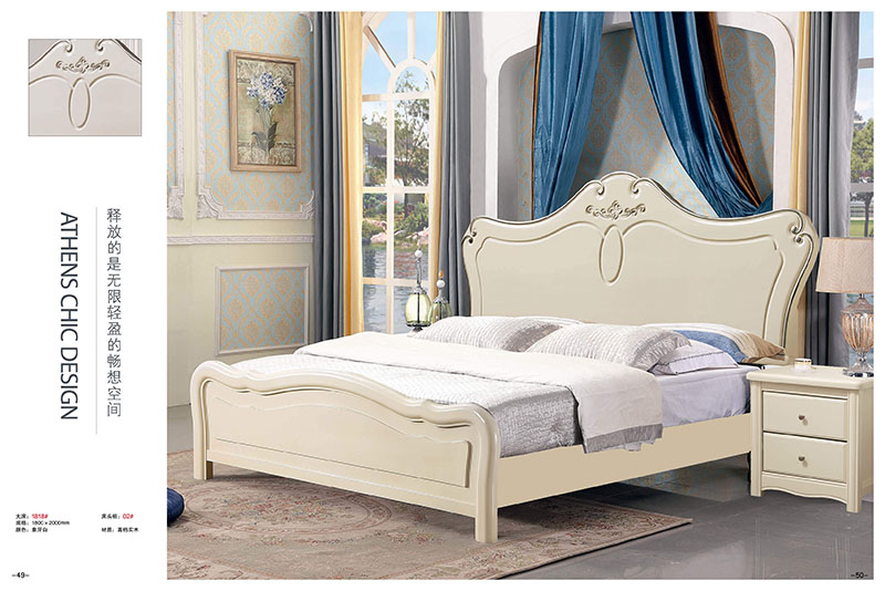 法式风格白色实木床25