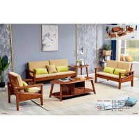 世华现代轻奢红檀木家具：9011#1+2+3沙发、9008#长茶几、9008#角几