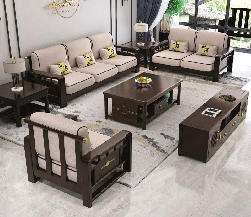 瑞联新中式家具：816#普通款沙发