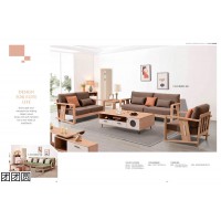 现代简约实木家具，暖杏色、深棕色、原木色套房，简木现代简约系列家具，团团圆家具