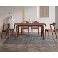 木匠空间现代简约实木西餐桌CZ10#、餐椅CY10#